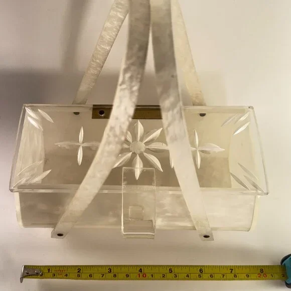 Vintage 1950's Lucite Box Purse - Picture 7 of 7